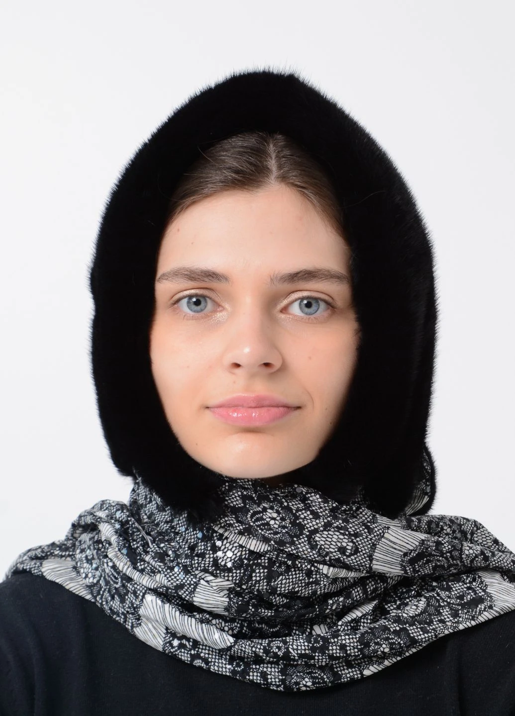 Женский норковый платок Меховой Стиль Паук (261246425)