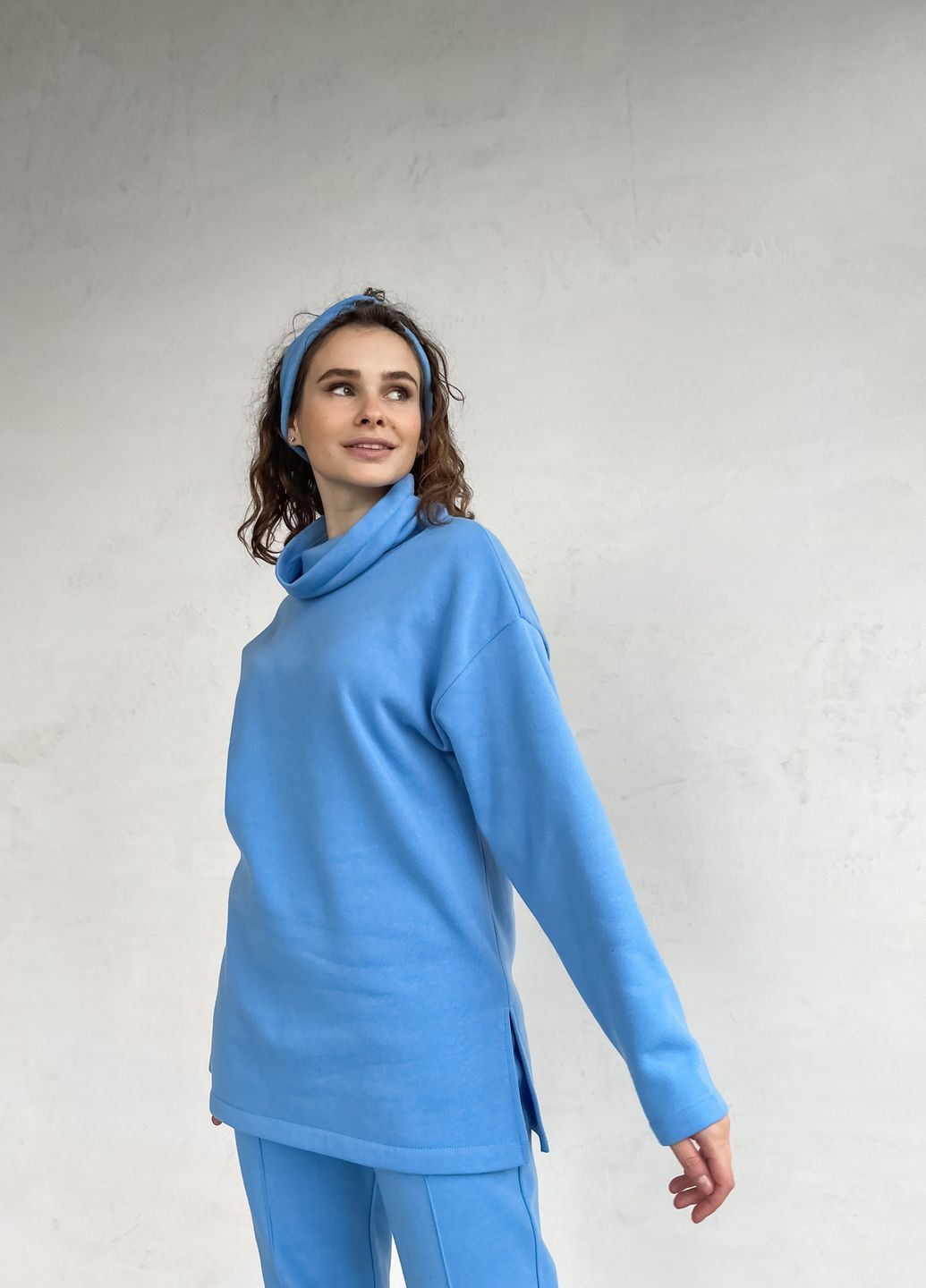 Теплый костюм на флисе голубого цвета 100000192 Merlini Катания (261241326)