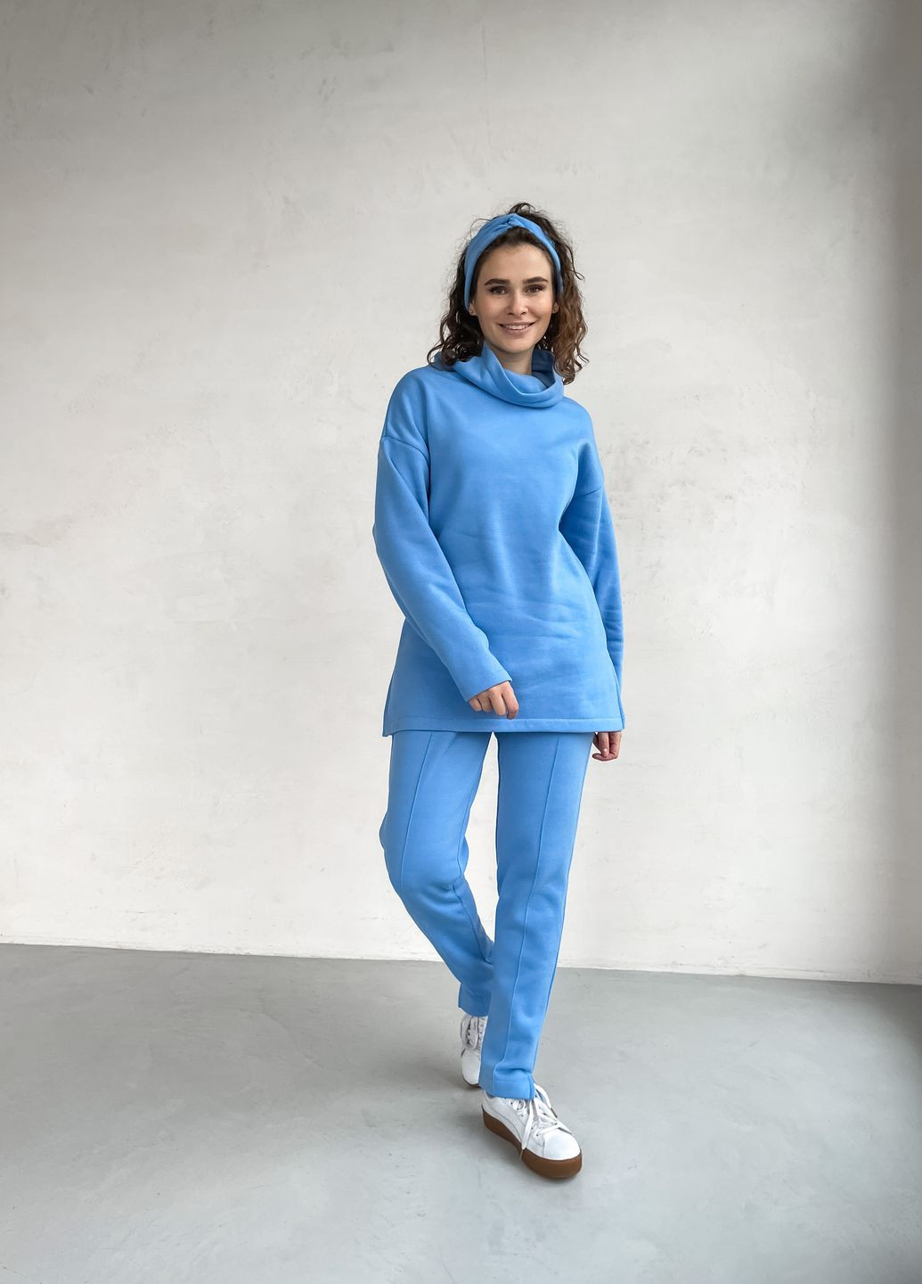 Теплый костюм на флисе голубого цвета 100000192 Merlini Катания (261241326)
