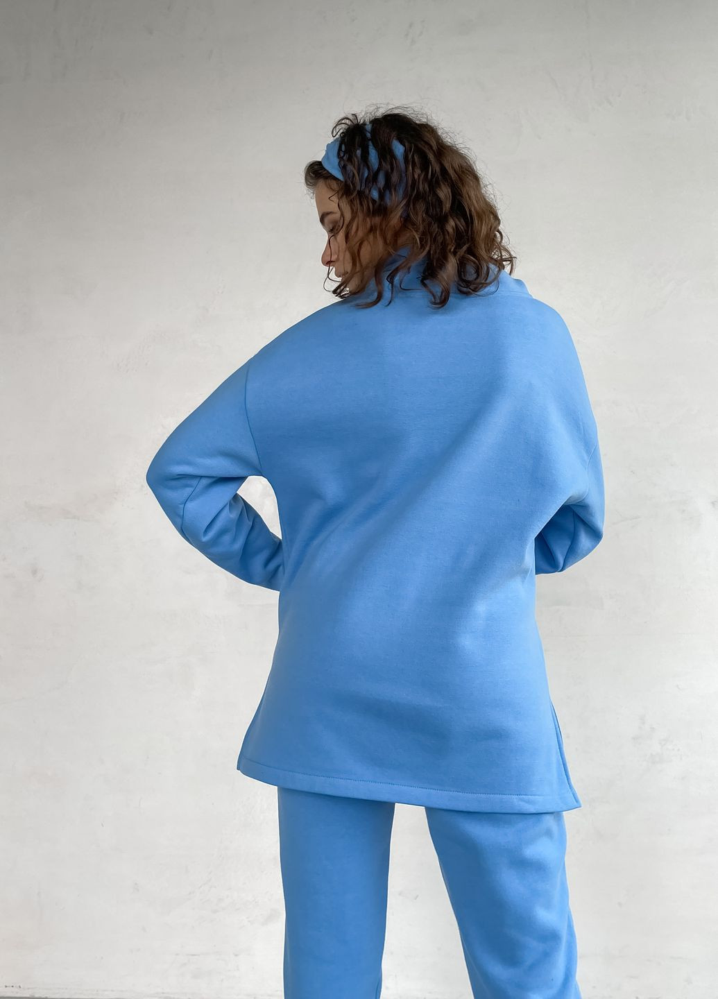 Теплый костюм на флисе голубого цвета 100000192 Merlini Катания (261241326)