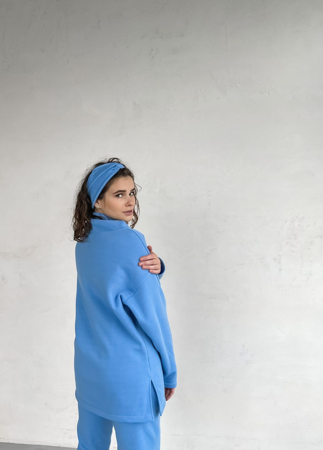 Теплый костюм на флисе голубого цвета 100000192 Merlini Катания (261241326)