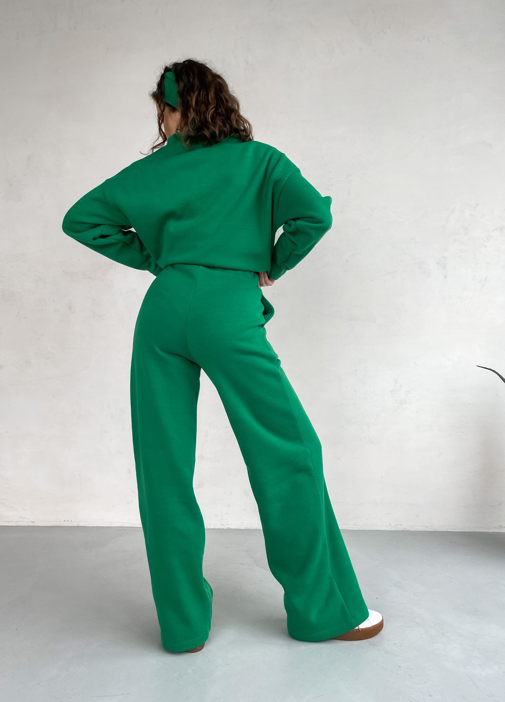 Теплий костюм на флісі зеленого кольору 100000205 Merlini Марсала (261241282)