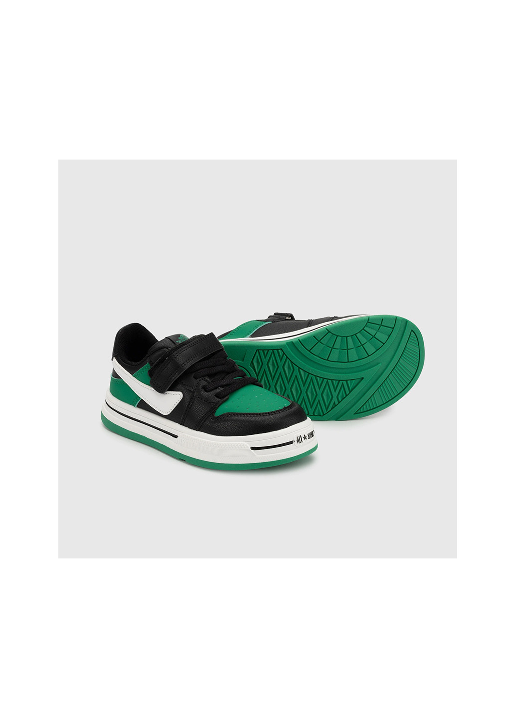 Зеленые демисезонные кроссовки Мишеня
