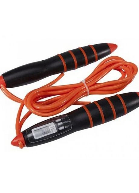 Скакалка с электронным счетчиком DIGITAL JUMP ROPE оранжевый Unisex 275x0.5см LiveUp (261766466)