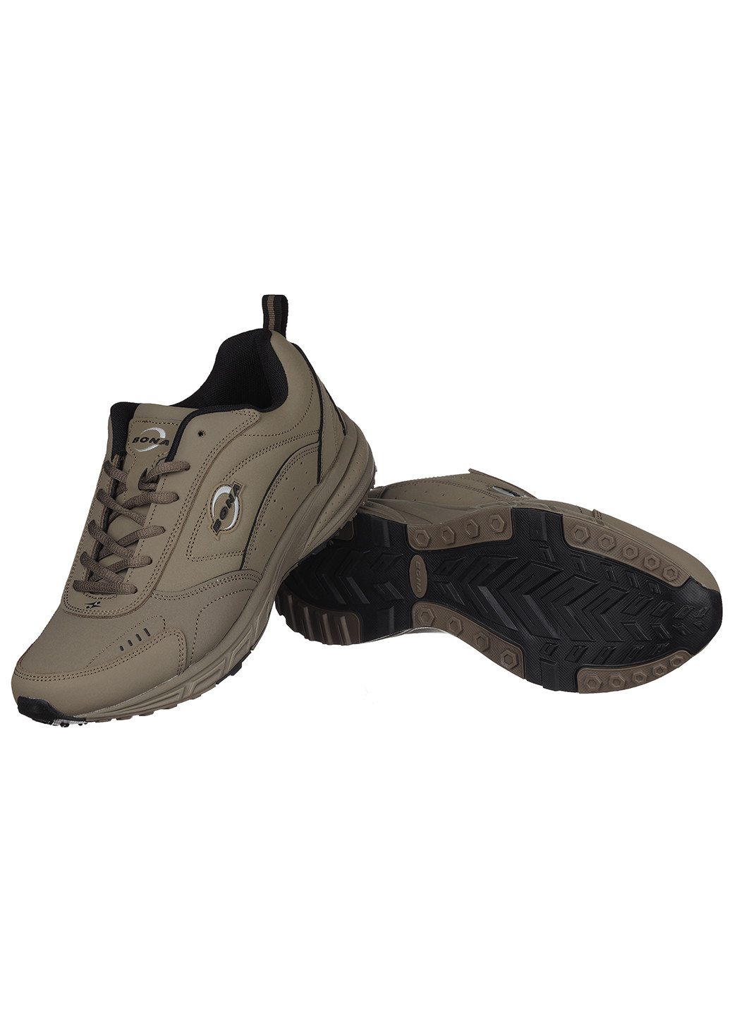 Оливковые (хаки) демисезонные мужские кроссовки Bona 891T