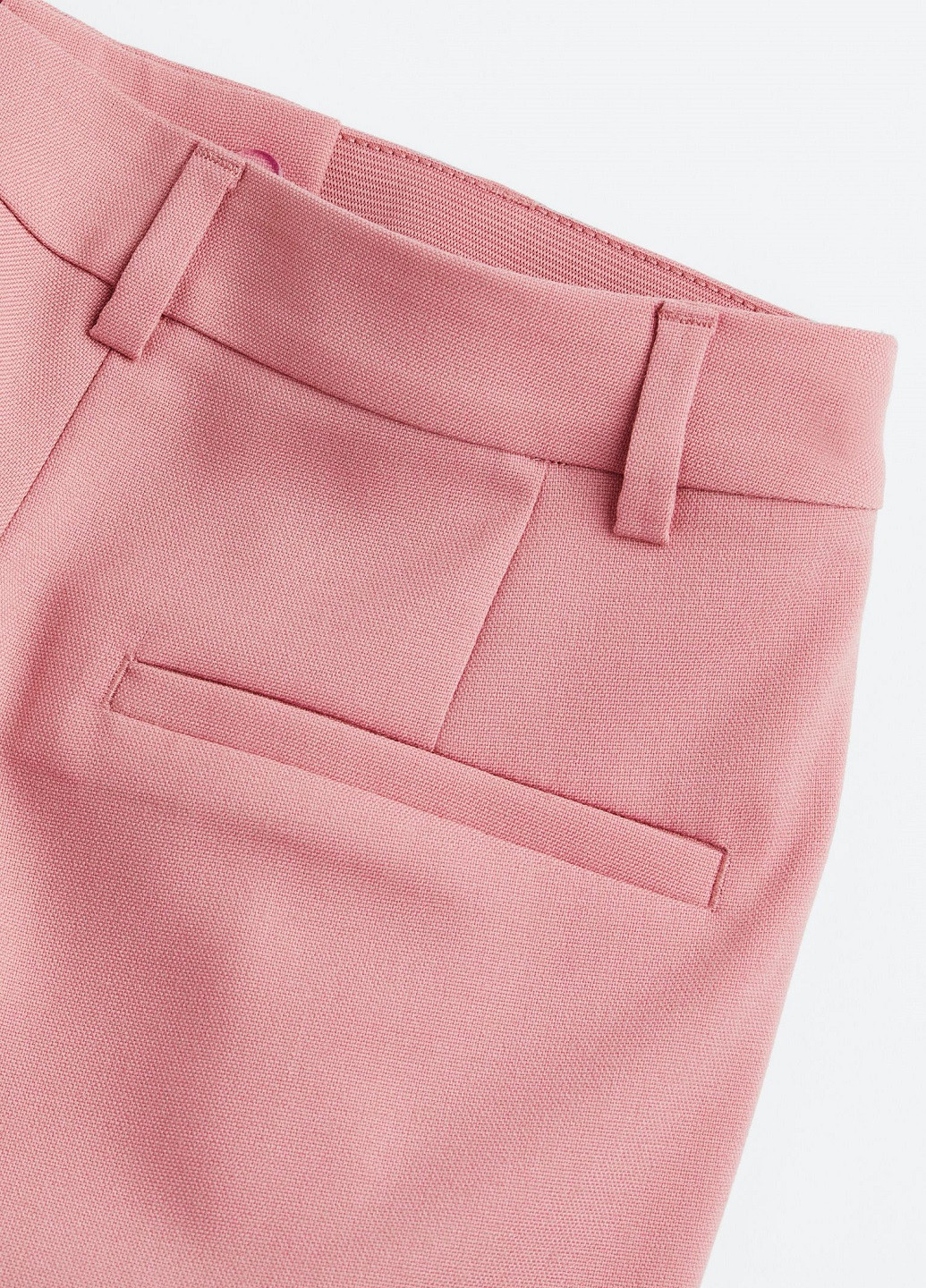 Темно-розовые классические демисезонные брюки H&M