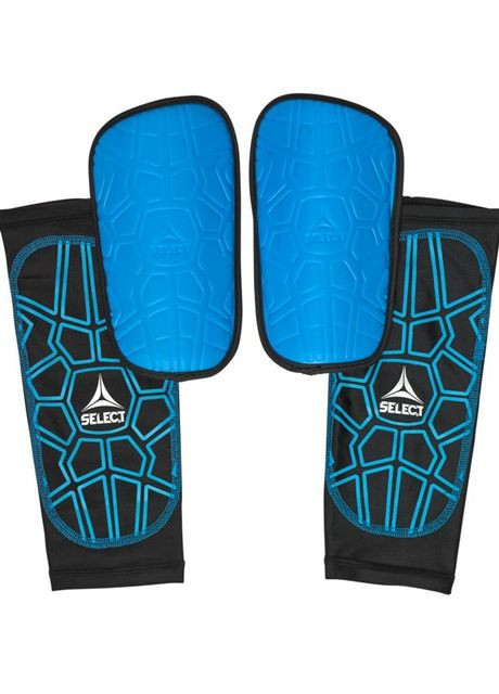 Щитки футбольні SHIN GUARD SUPER SAFE v23 синій, чорний Unisex L (зріст до 188см) Select (261766427)