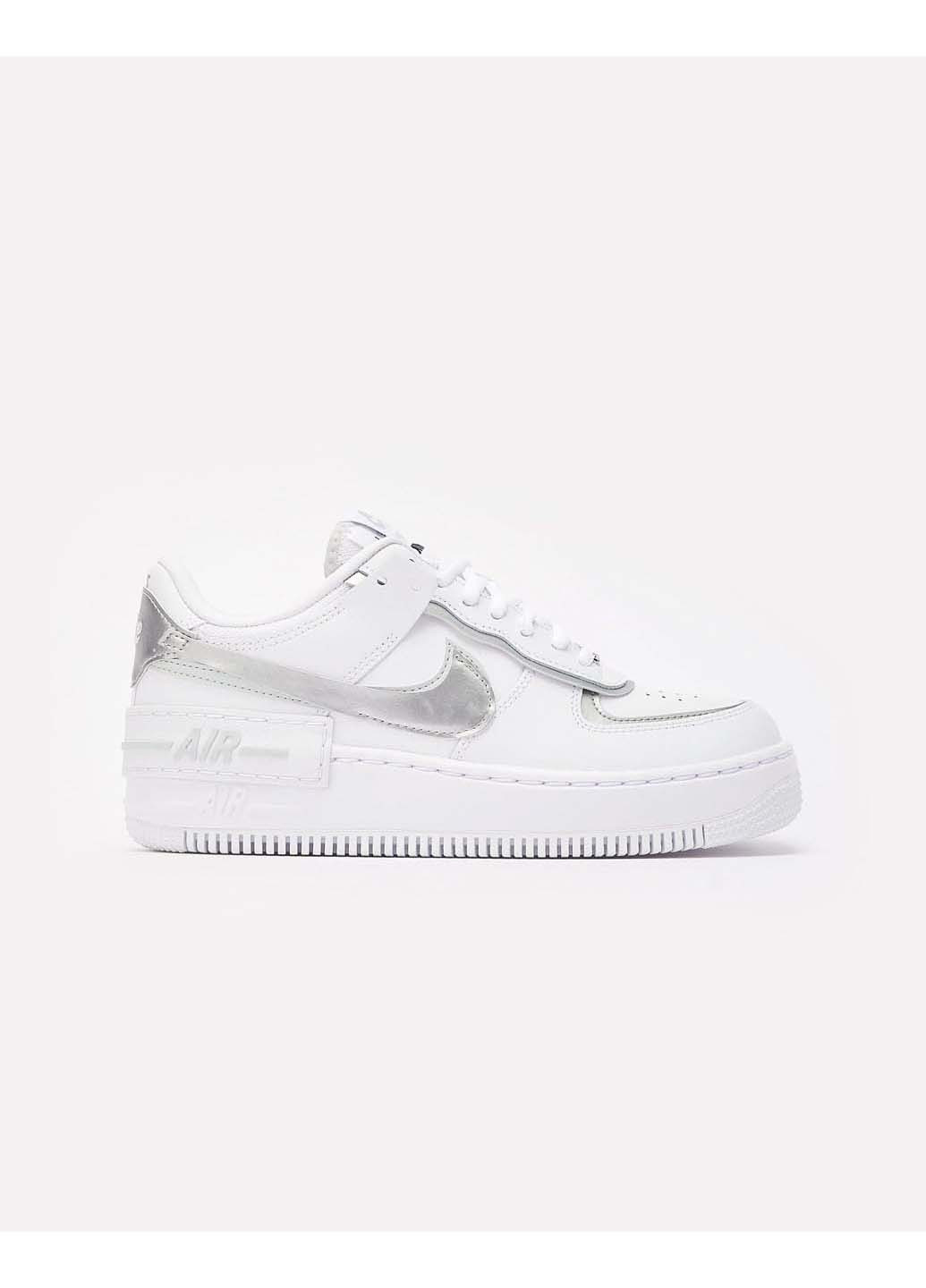 Білі осінні кросівки жіночі air force 1 low shadow Nike