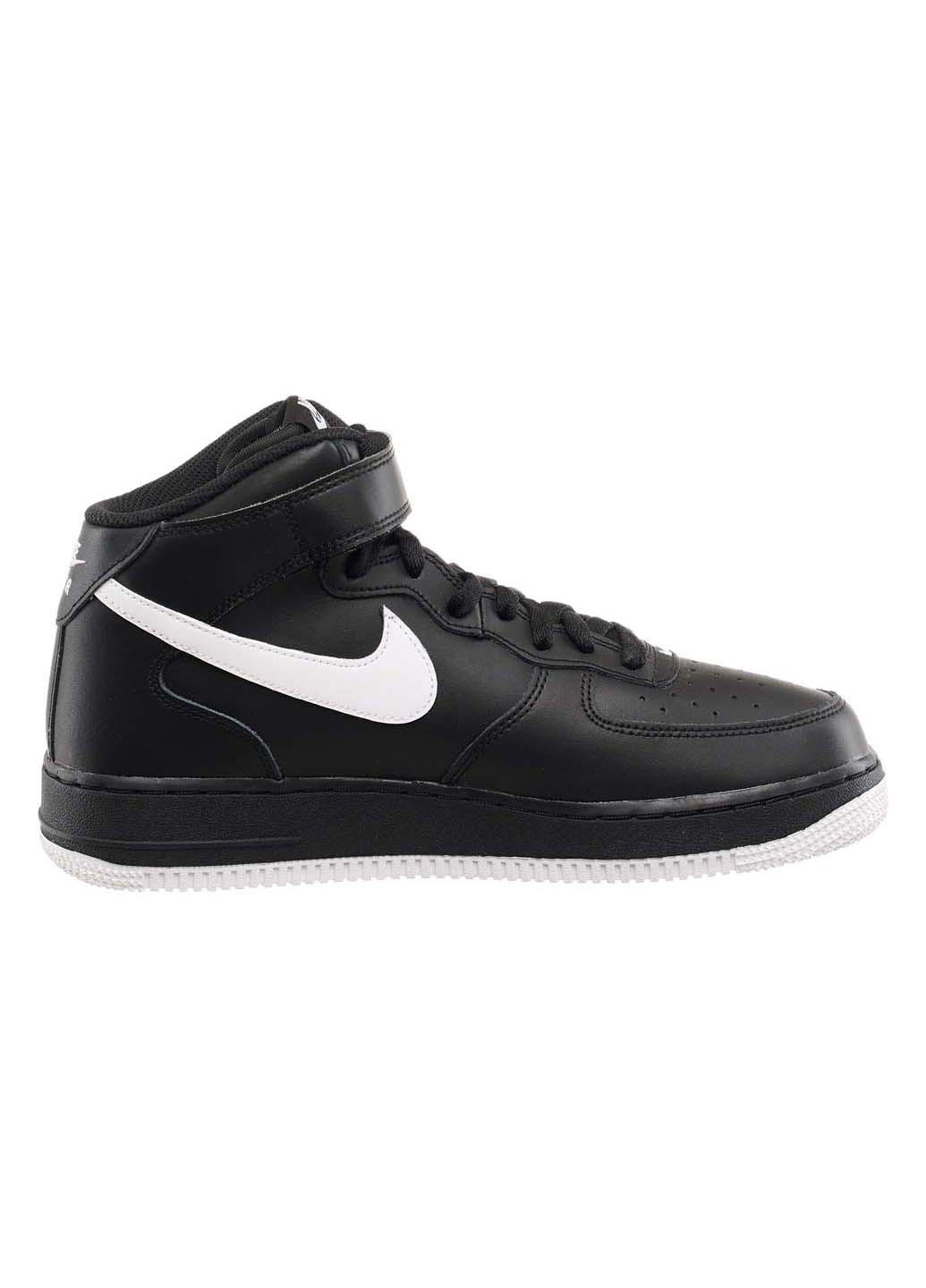 Черно-белые демисезонные кроссовки мужские air force 1 mid '07 Nike