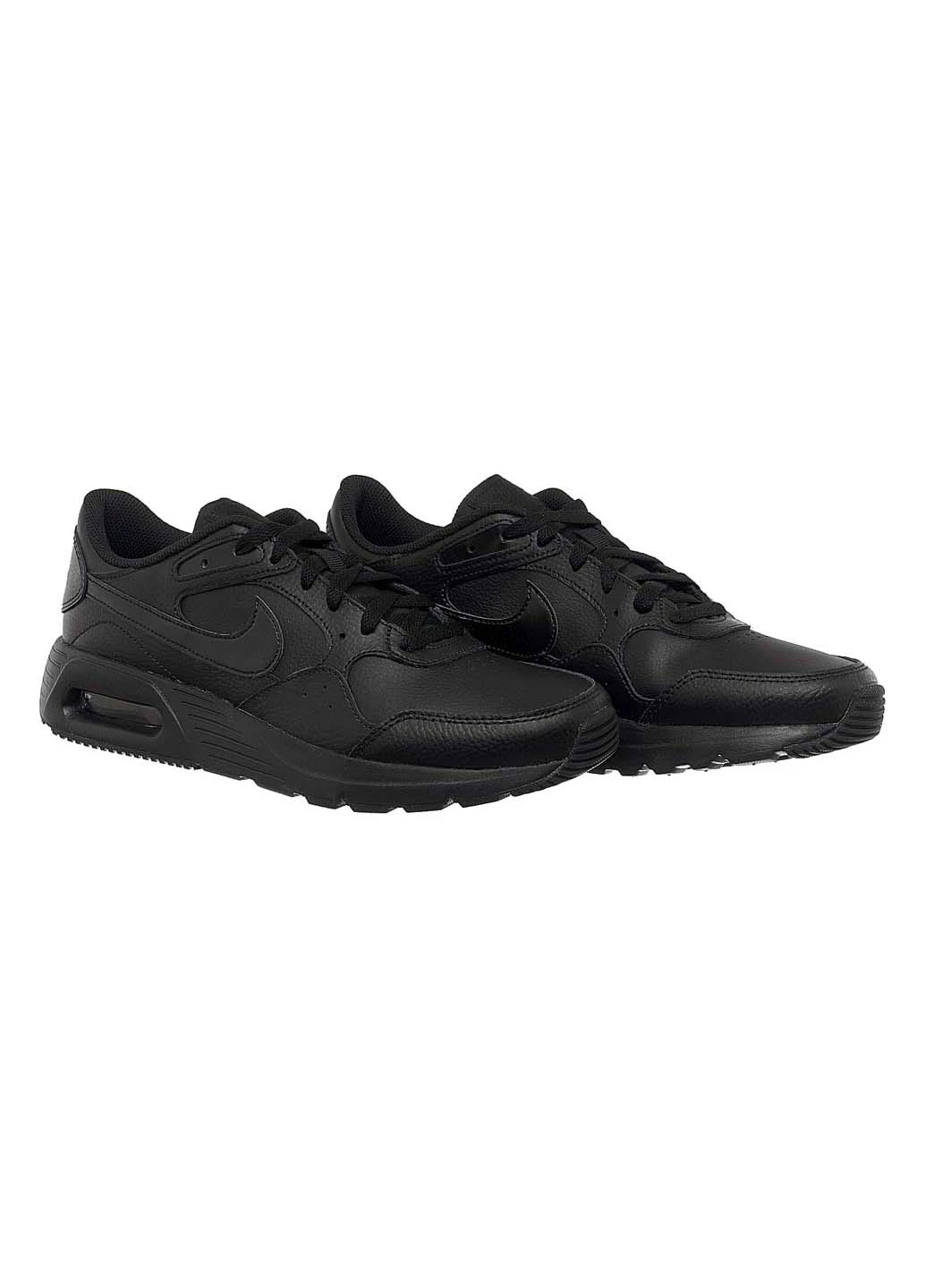 Черные демисезонные кроссовки мужские air max sc lea Nike