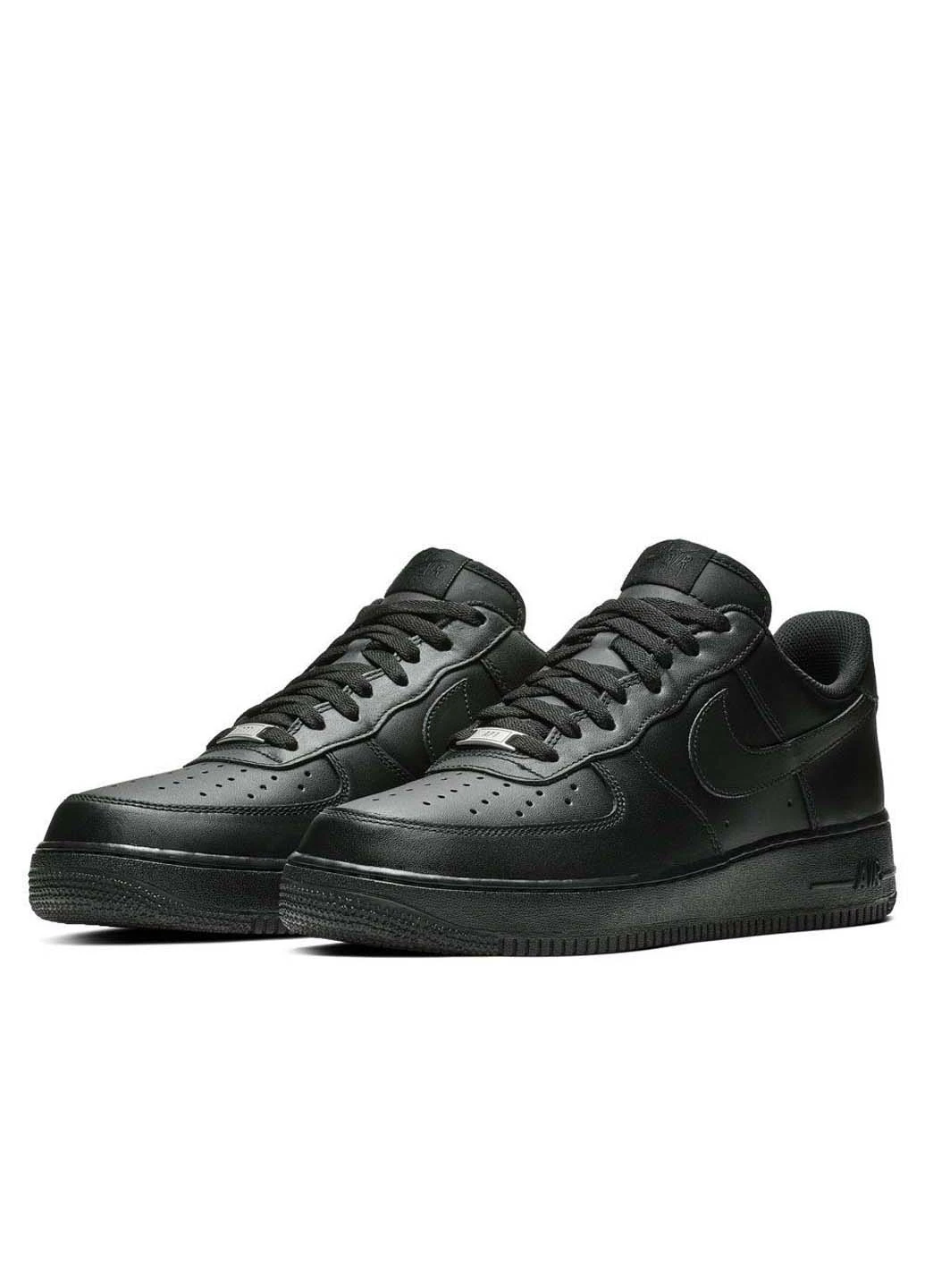 Чорні кросівки чоловічі air force 1 07 демісезон Nike