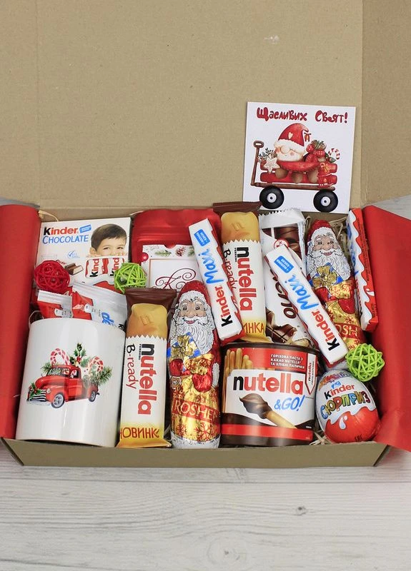 Подарочный набор Maxi Kinder на новый год Рождество для девушки парню матери сестре брату (3-2346) Кукумбер (261764804)