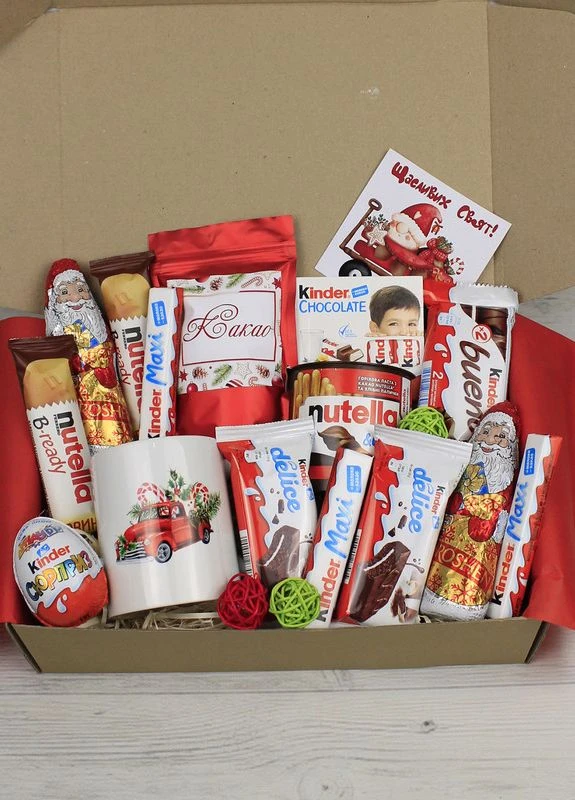 Подарочный набор Maxi Kinder на новый год Рождество для девушки парню матери сестре брату (3-2346) Кукумбер (261764804)