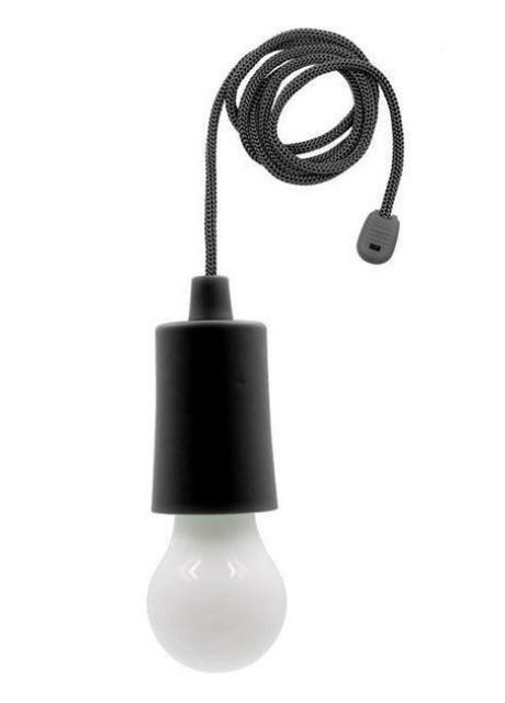 Ліхтар-лампа X-Balog BL 15418 світлодіодний на шнурку чорна No Brand (261406979)