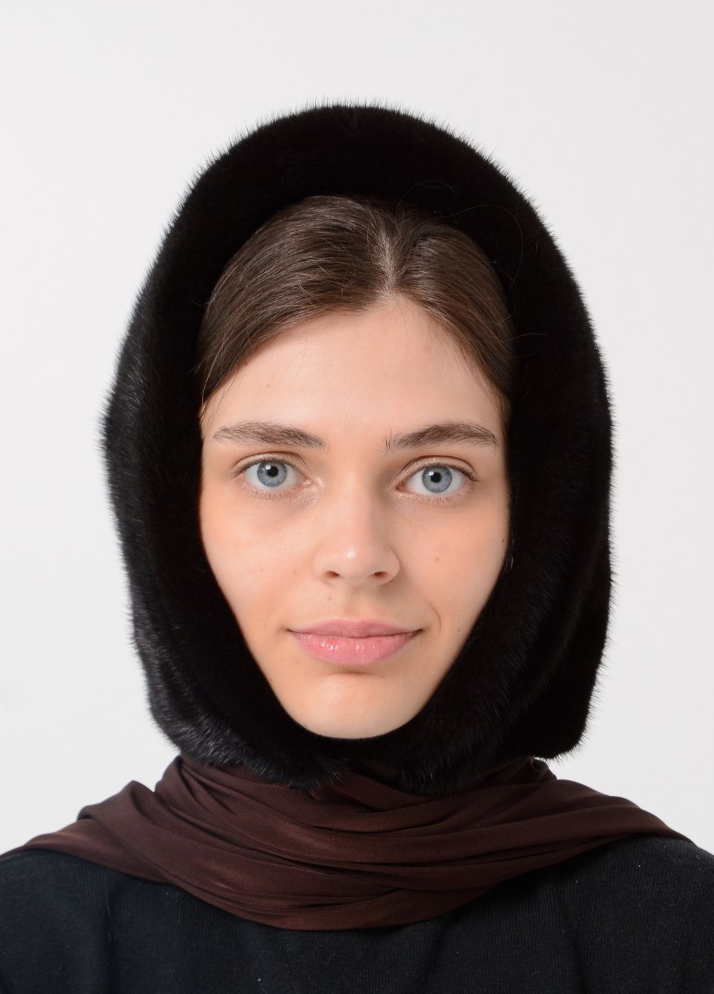 Норковый платок женский Меховой Стиль ракушка (261333029)