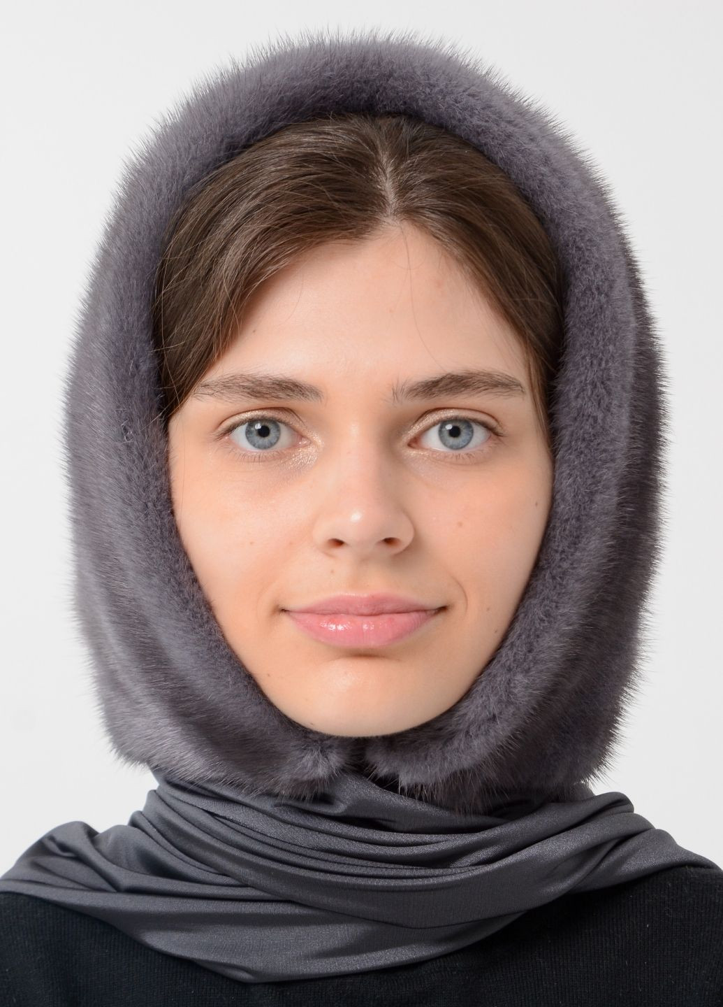 Норковый платок женский Меховой Стиль ракушка (261333025)