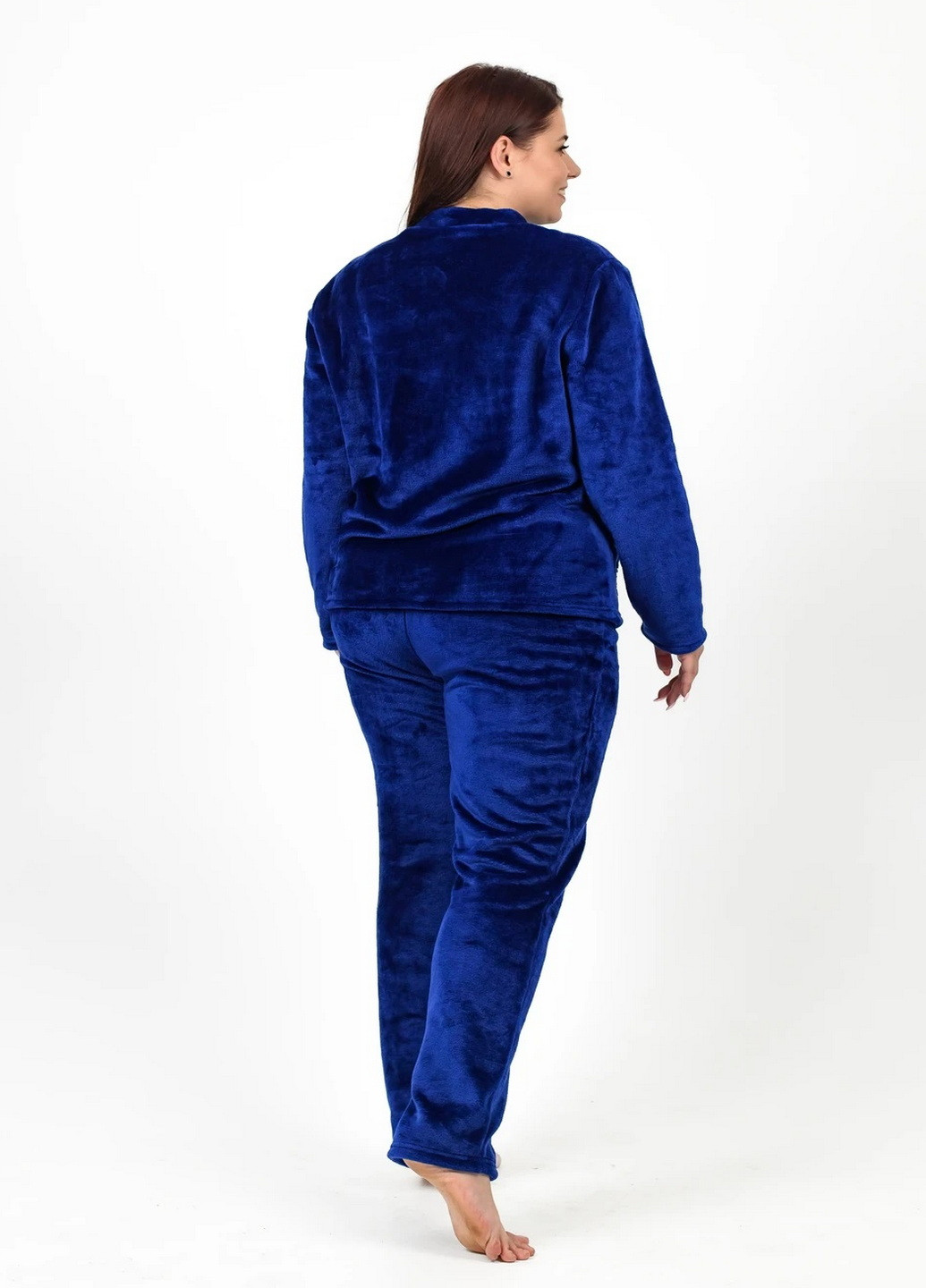 Темно-синій зимній комплект жіночий теплий NEL