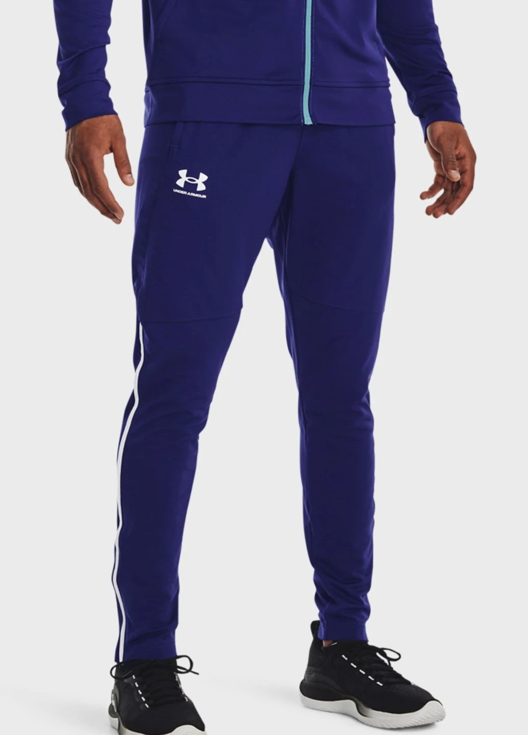 Спортивні штани UA PIQUE TRACK PANT синій Чоловічі LG Under Armour (261766546)