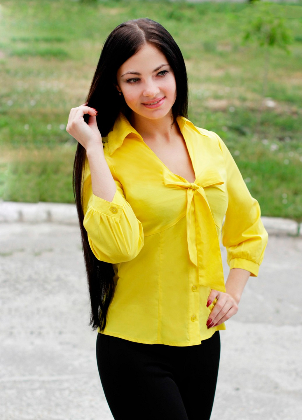 Жовта літня блуза Zemal