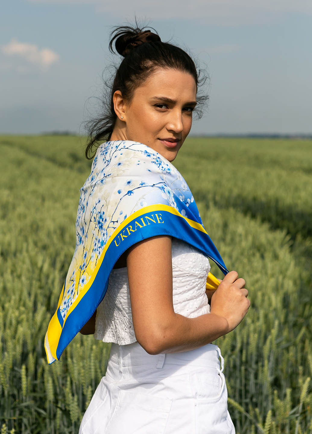 Хустка патріотична 90х90 см.(атлас) Homedec - (261408552)