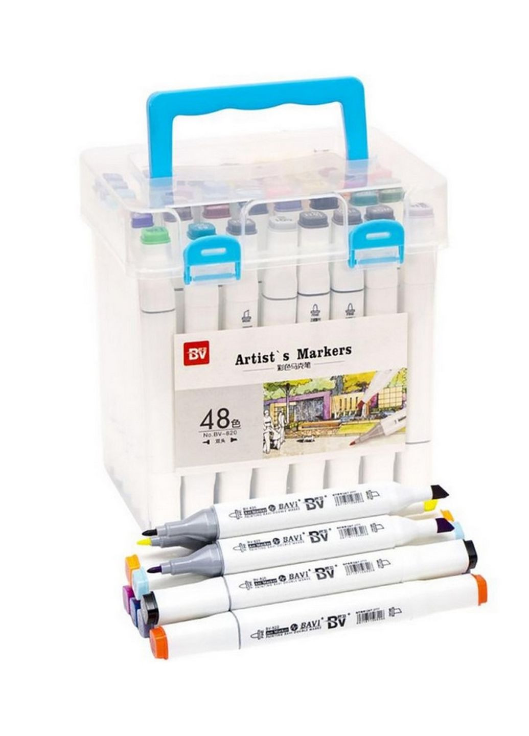 Набір скетч-маркерів 820-48 у пластиковому боксі, 48 кольорів Color-it (261408509)