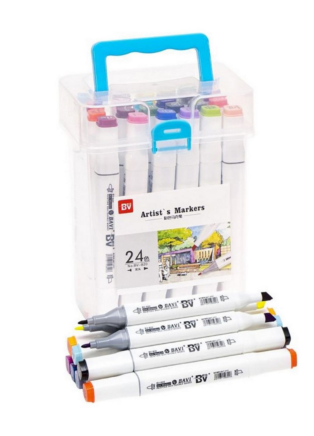 Набір скетч-маркерів 820-24 у пластиковому боксі, 24 кольори Color-it (261408511)