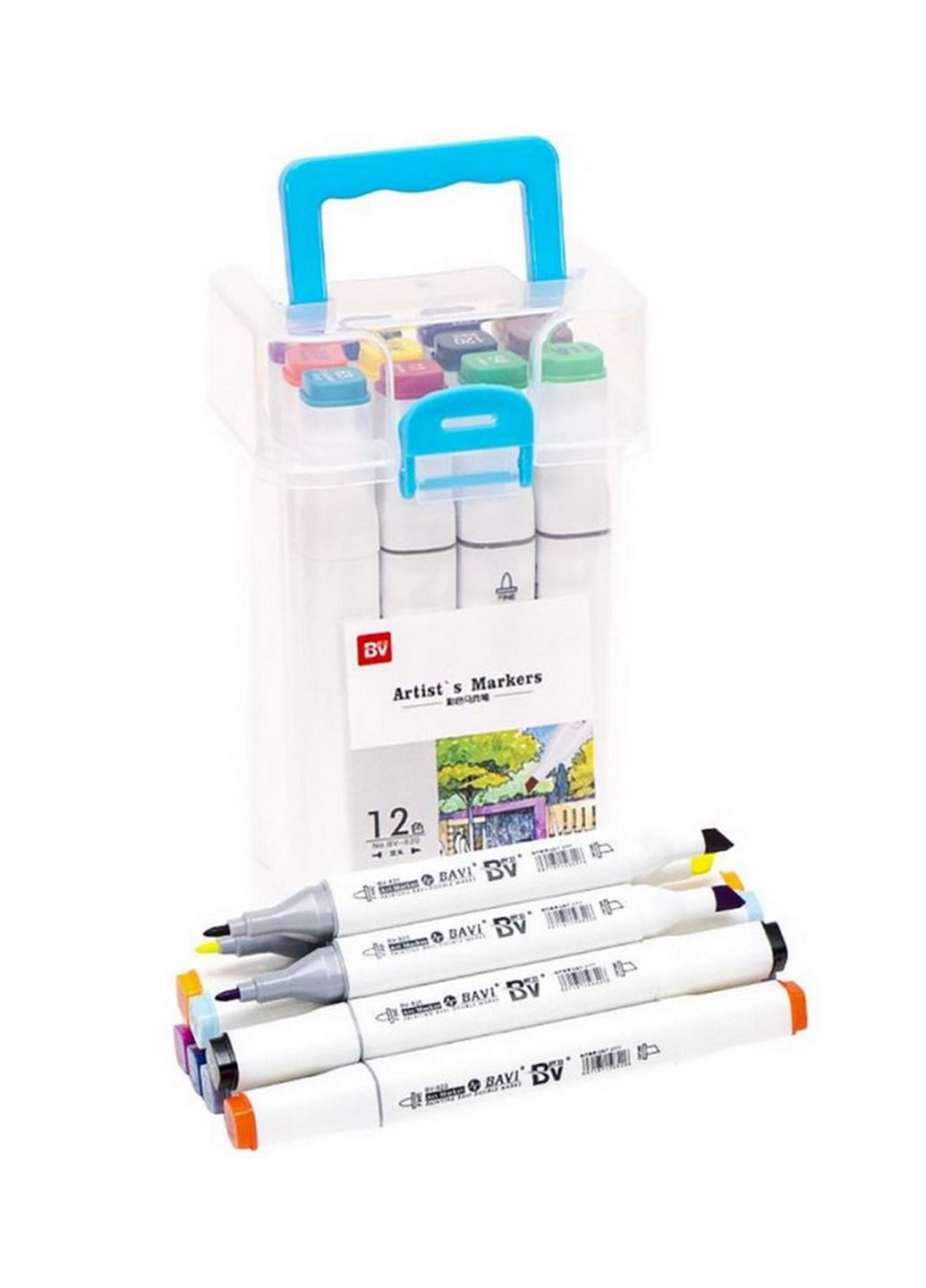 Набір скетч-маркерів 820-12 у пластиковому боксі, 12 кольорів Color-it (261408506)