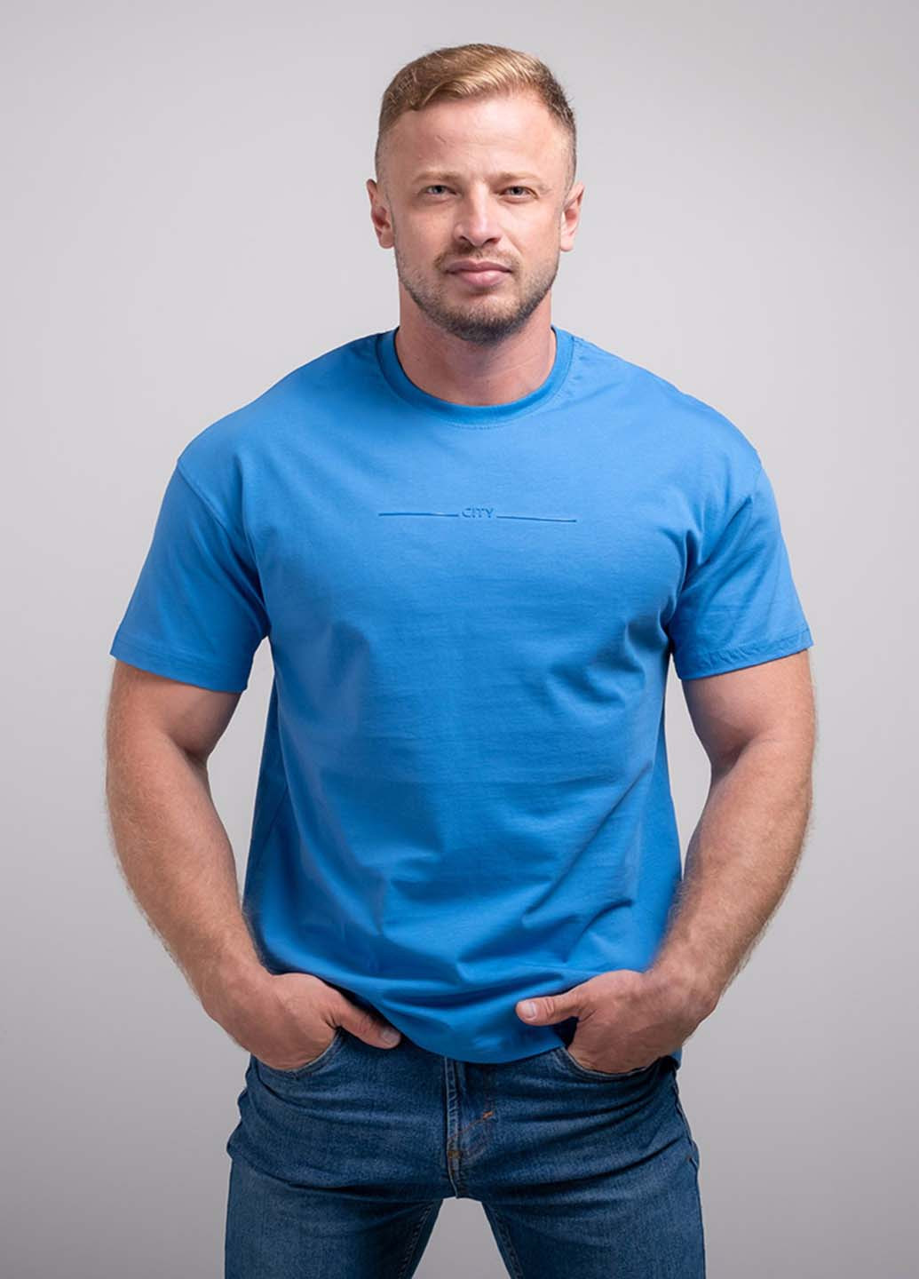 Блакитна футболка Fashion
