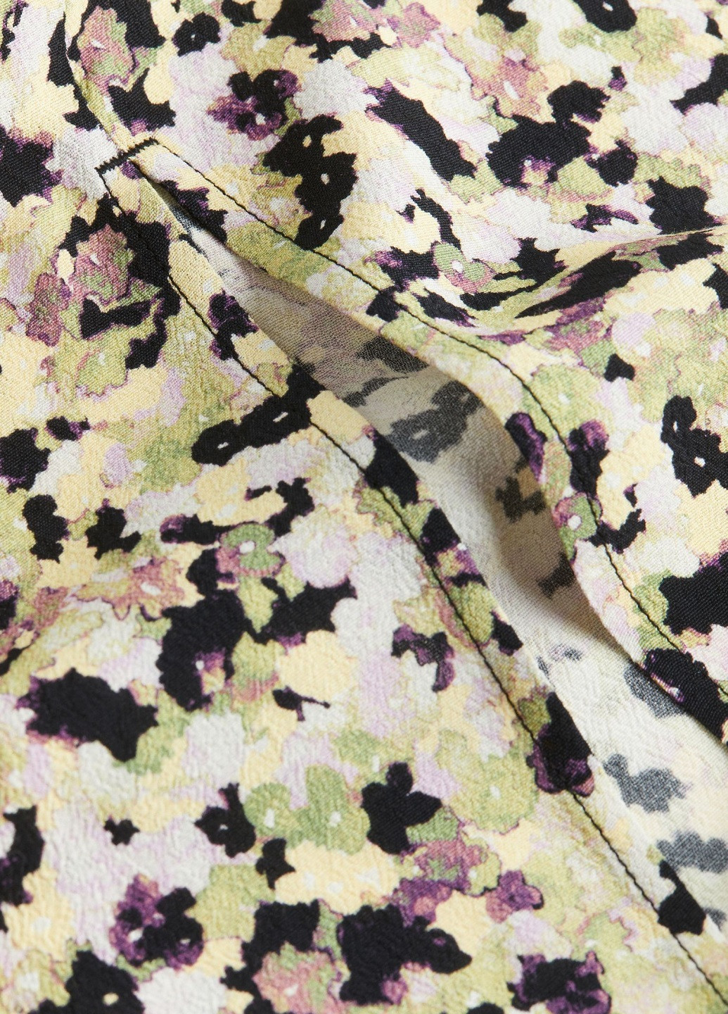 Светло-зеленая кэжуал цветочной расцветки юбка H&M