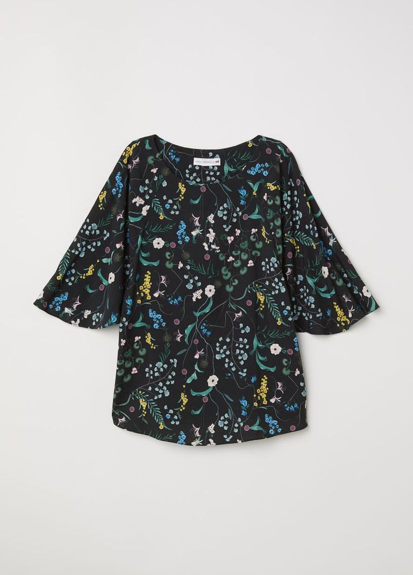 Чёрная блуза ANNA GLOVER X H&M