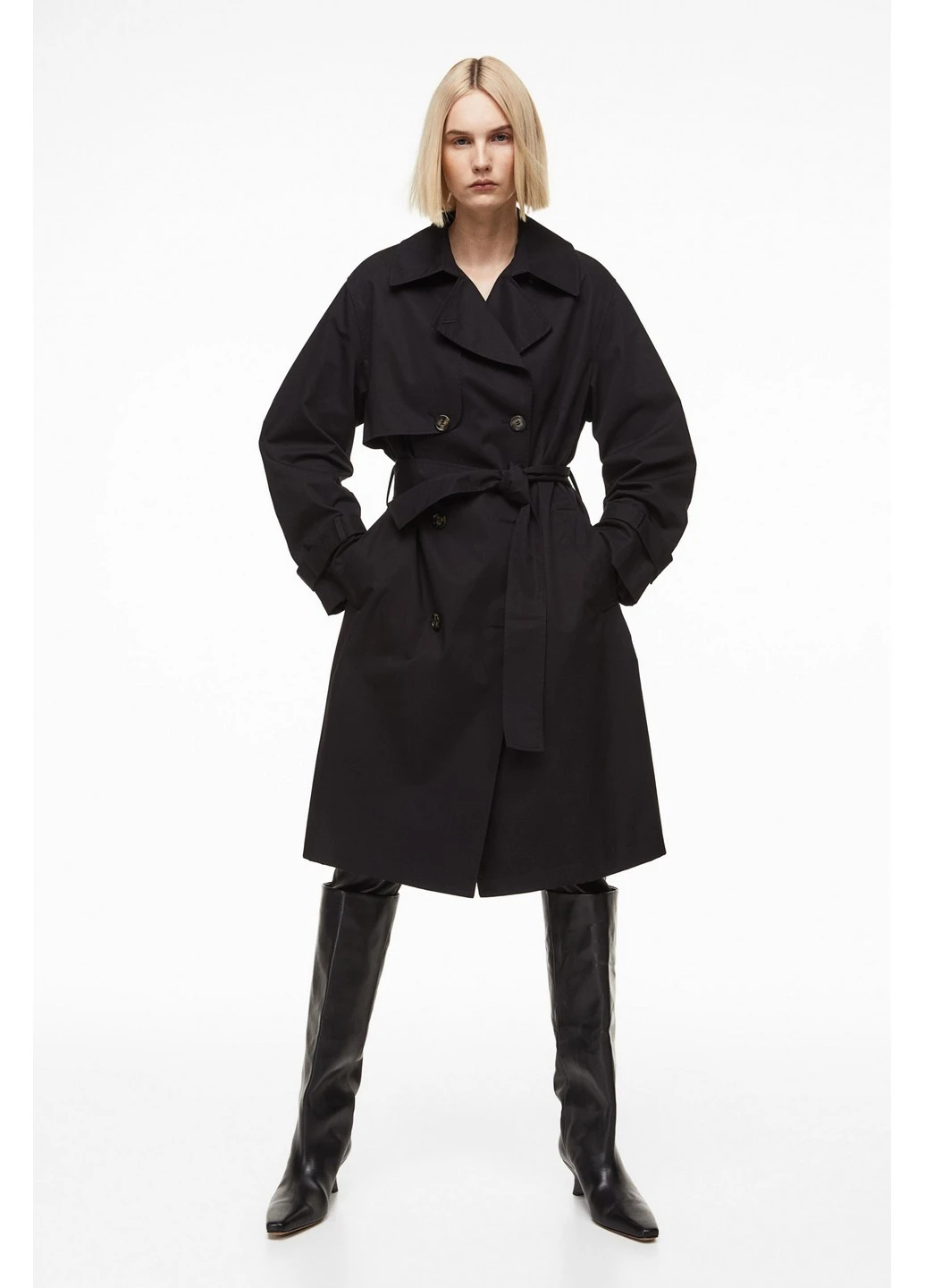 Плащ без поясу H&M демісезон (261482796)