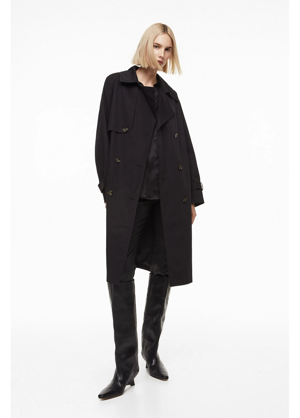 Плащ без поясу H&M демісезон (261482796)