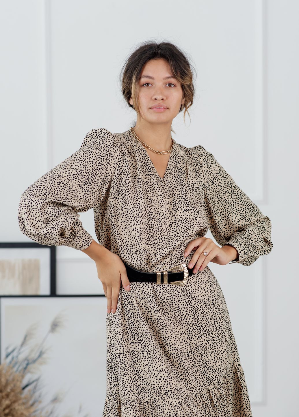 Бежева кежуал сукня Azuri