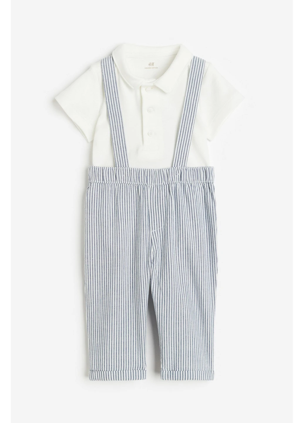 Синие кэжуал летние брюки H&M