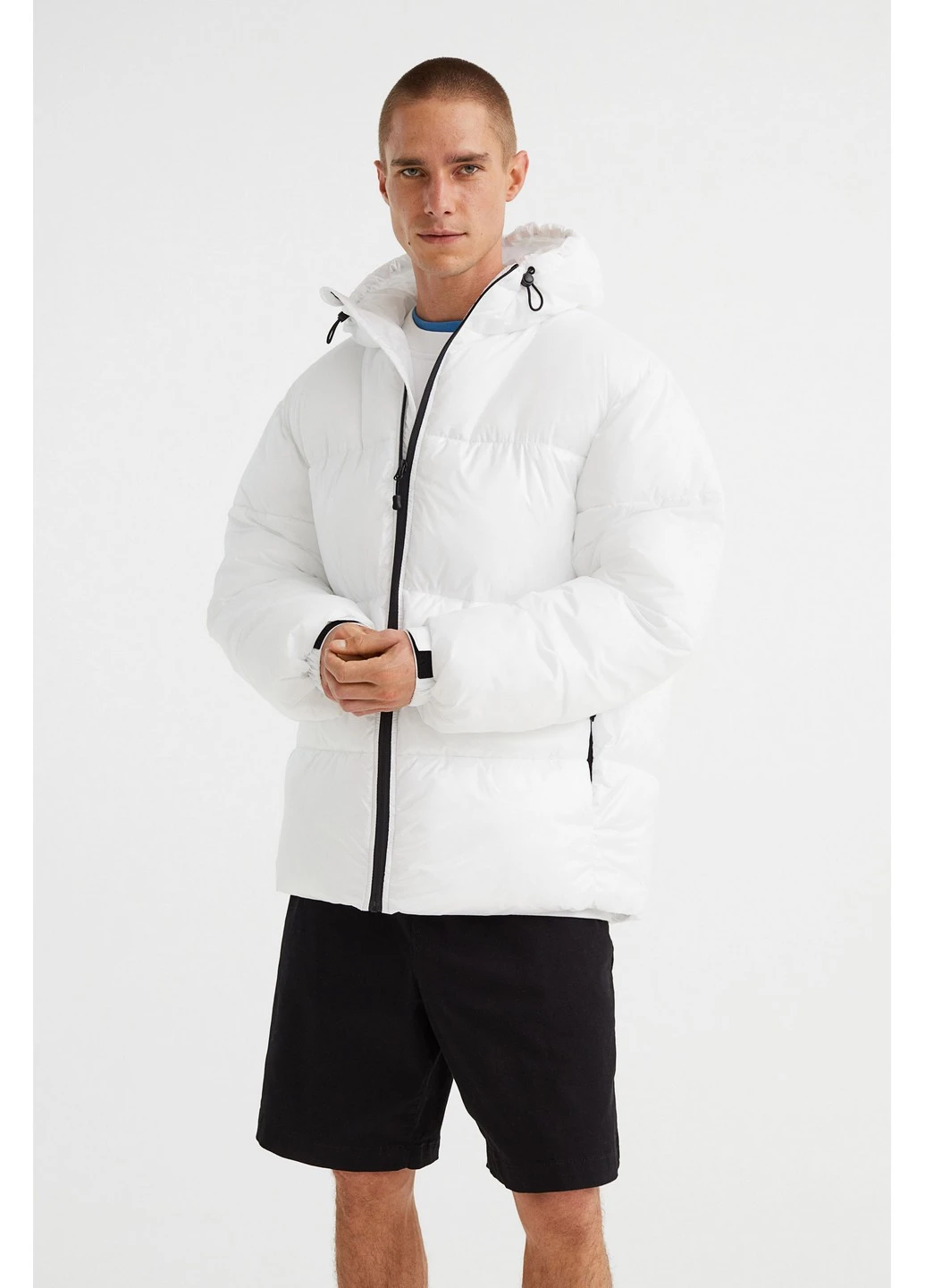 Белоснежный демисезонный Пуховик H&M
