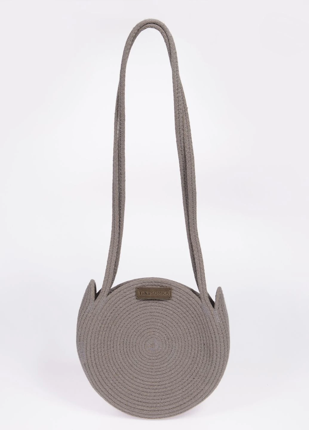 СУМКА З ШНУРА Knot Bag S кругла мокко TaKaSUMKA (261550997)