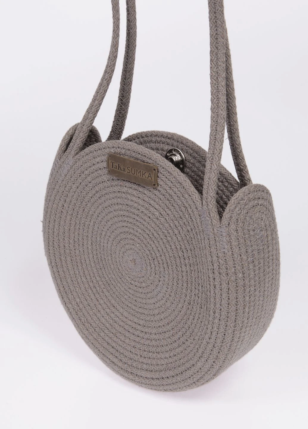 СУМКА З ШНУРА Knot Bag S кругла мокко TaKaSUMKA (261550997)
