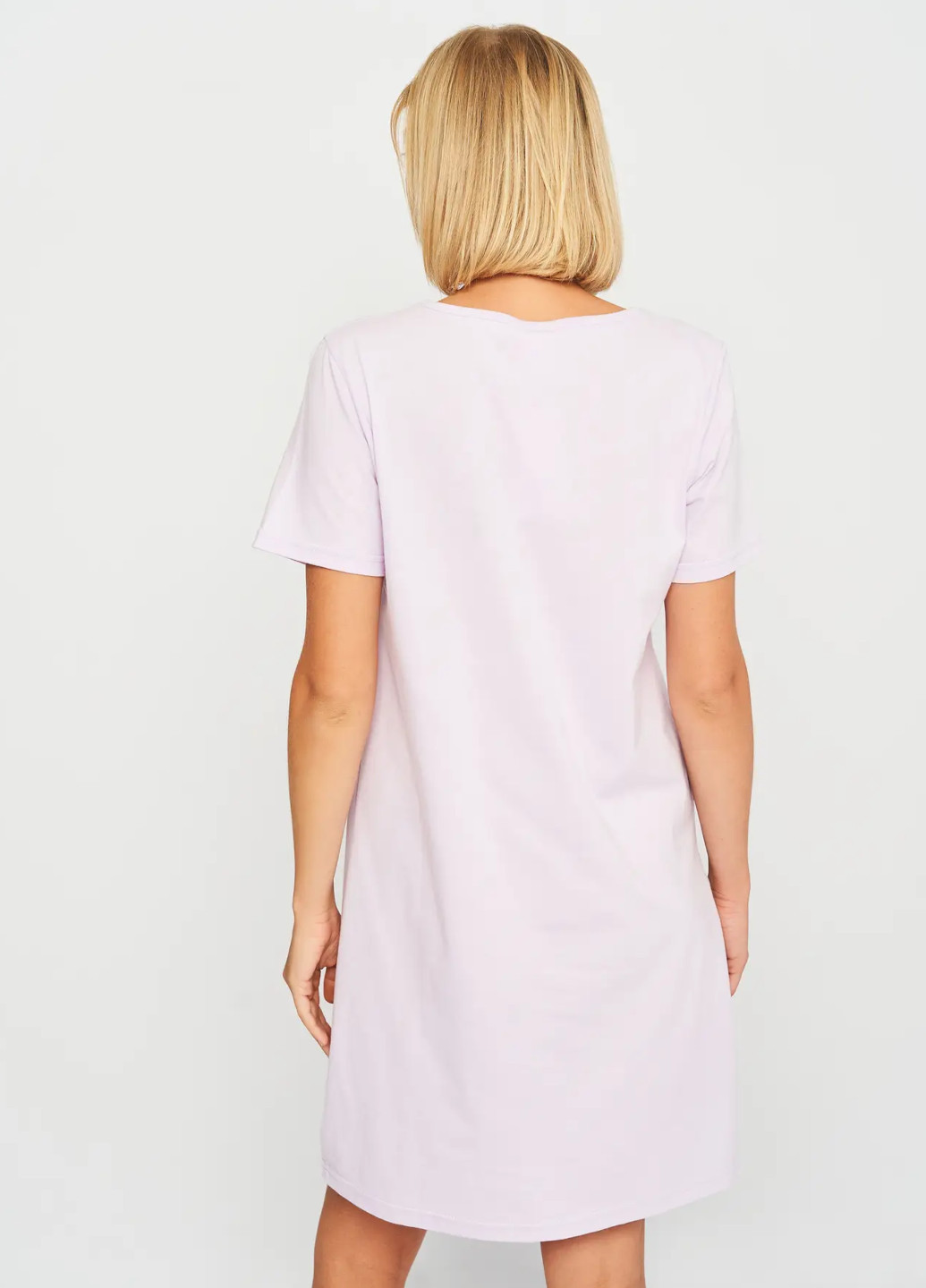 Женская ночная рубашка с коротким рукавом Роза (261485083)