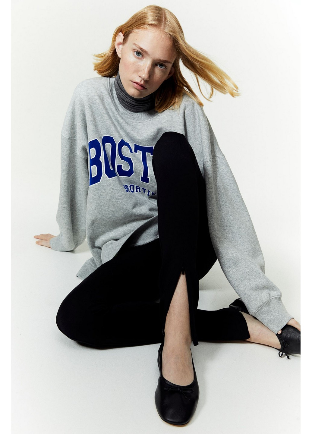 Черные демисезонные леггинсы H&M