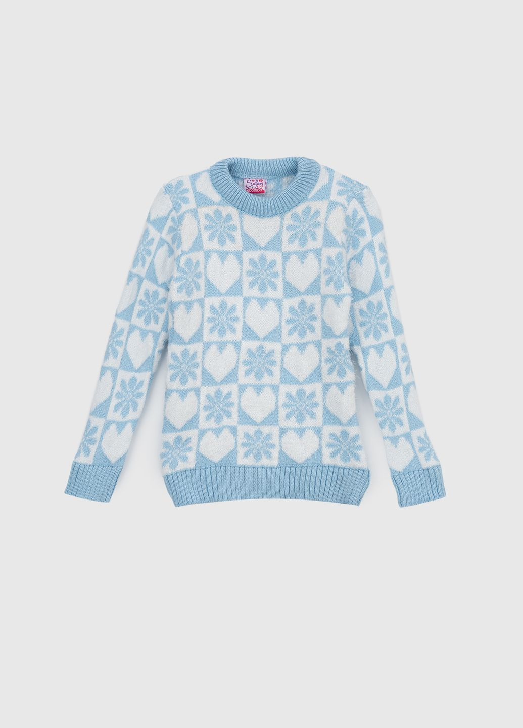 Голубой зимний свитер Safari