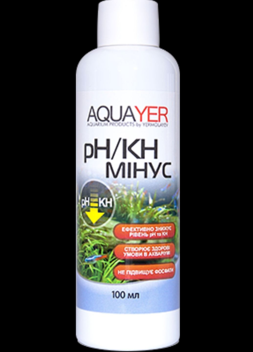 pH/KH минус 100мл, средство для снижения карбонатной жесткости в аквариуме Aquayer (274065028)
