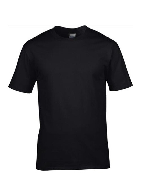 Черная футболка мужская premium cotton черный xl Gildan