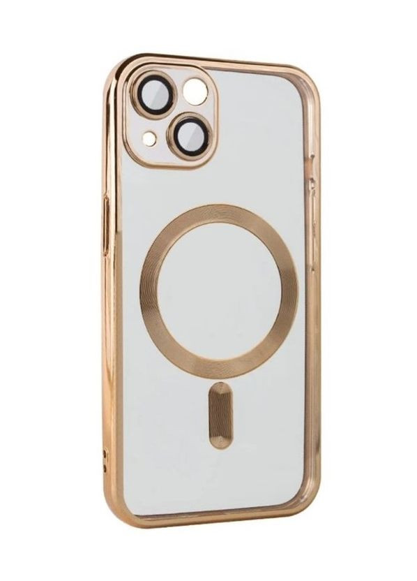 Чохол-накладка TPU для Apple iPhone 15 з MagSafe та захистом камери Gold No Brand (278017901)