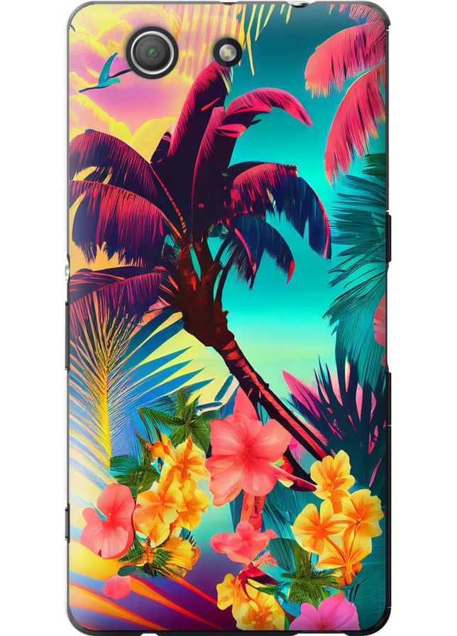 Силиконовый чехол 'Тропики v2' для Endorphone Sony Xperia Z3 Compact D5803 (258171836)