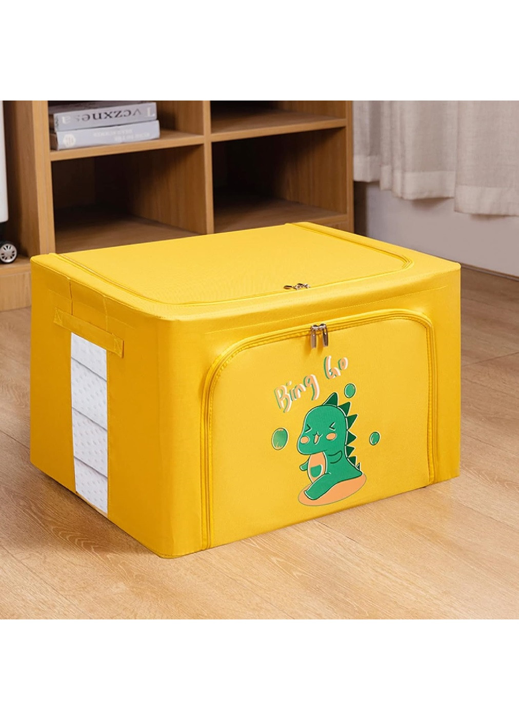 Органайзер сумка короб компактний портативний для зберігання речей одягу білизни 50х40х33 см (475269-Prob) Жовтий Unbranded (264741650)