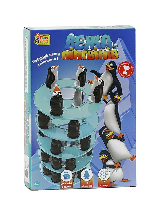Игра - "Башня пингвинов" цвет разноцветный ЦБ-00239060 Fun Game (271824844)