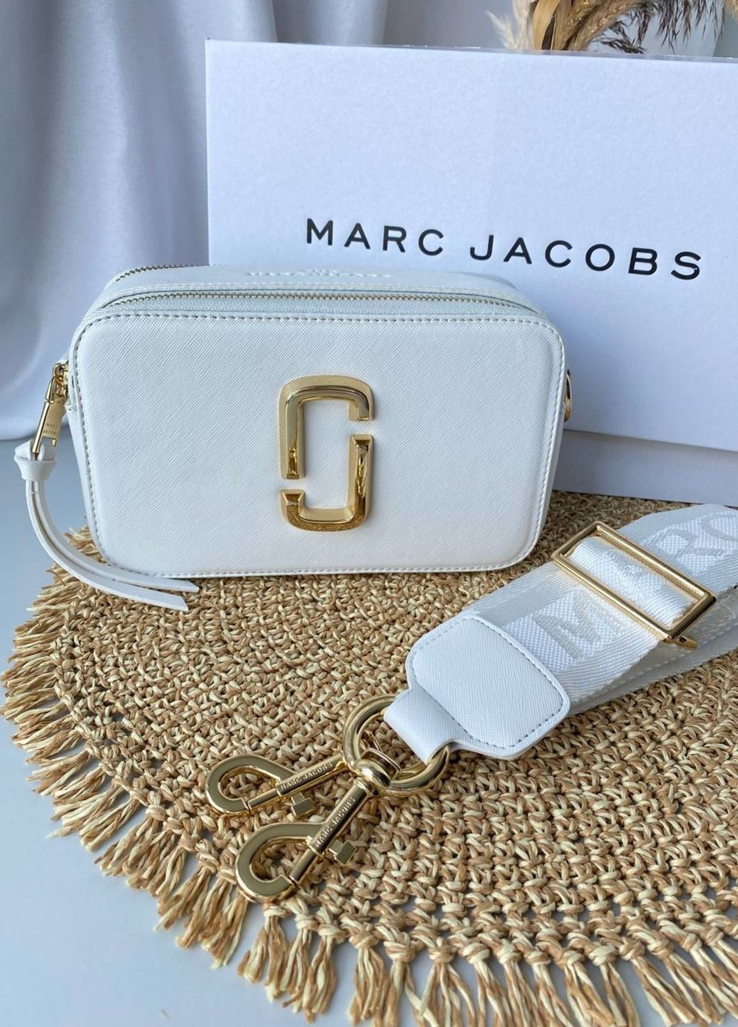 Сумка жіноча 2032 Marc Jacobs white gold (260192983)