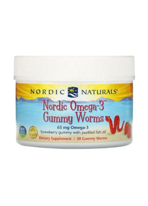 Omega-3 30 Gummy worm Strawberry Nordic Naturals (259901510)