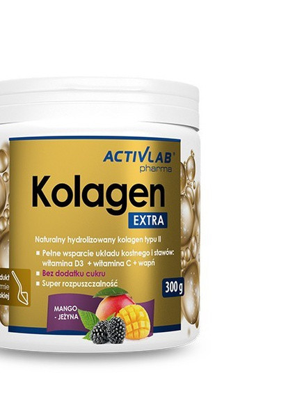 Kolagen Extra 300 g /20 servings/ Mango Jezyna ActivLab (258499345)