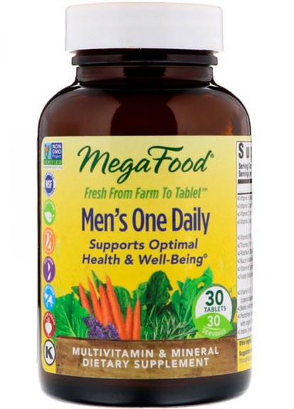 Men’s One Daily Iron Free 30 Tabs MegaFood (256720903)